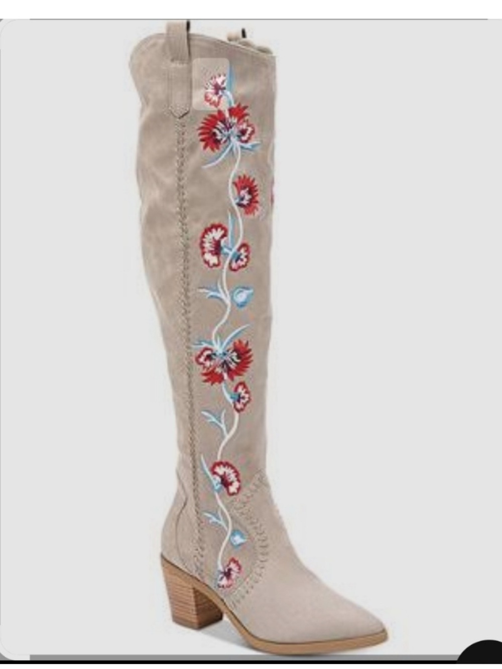 Carlos over the knee embroidered boots